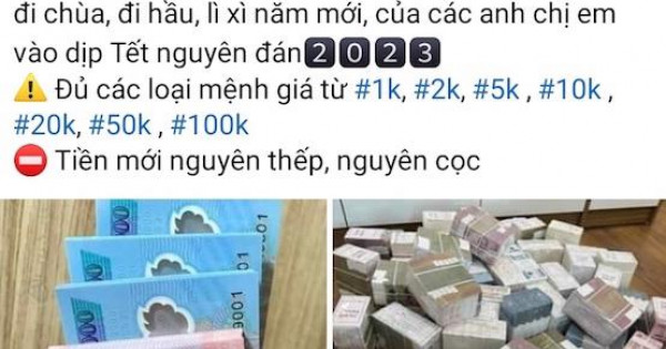 Đổi tiền lẻ, tiền mới: Càng gần Tết, phí đổi càng cao