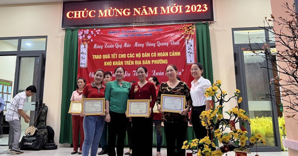 Phường Tân Hưng Thuận, quận 12, TP Hồ Chí Minh: Nhiều hoạt động chăm lo Tết Quý Mão 2023 cho người nghèo, công nhân lao động