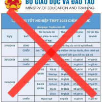 Cảnh báo: Mạo danh Bộ GD&ĐT đăng tin sai lệch về Kỳ thi tốt nghiệp THPT 2023