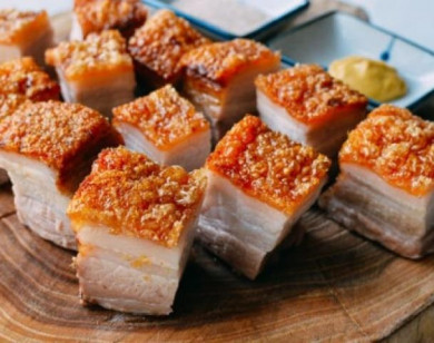 Bí quyết chiên thịt ba chỉ giòn bì