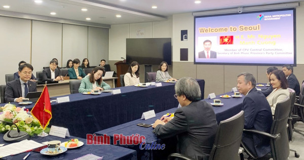 Bí thư Tỉnh ủy Bình Phước thăm và làm việc tại TP Seoul: Mời gọi các nhà đầu tư Hàn Quốc tới Bình Phước