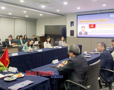 Bí thư Tỉnh ủy Bình Phước thăm và làm việc tại TP Seoul: Mời gọi các nhà đầu tư Hàn Quốc tới Bình Phước