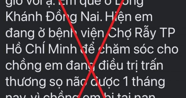 Bệnh viện Chợ Rẫy cảnh báo chiêu trò ''giả mạo'' thông tin người bệnh kêu gọi từ thiện