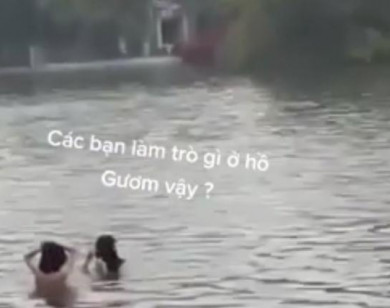 Thông tin 2 thiếu nữ tắm ở hồ Hoàn Kiếm là không chính xác