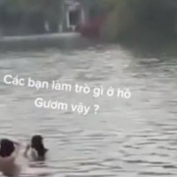 Thông tin 2 thiếu nữ tắm ở hồ Hoàn Kiếm là không chính xác