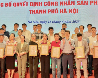 Hà Nội trao giấy chứng nhận cho 518 sản phẩm OCOP
