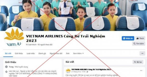 Giả mạo Chương trình ''hướng nghiệp hàng không'' của Vietnam Airlines để bán dịch vụ trại hè