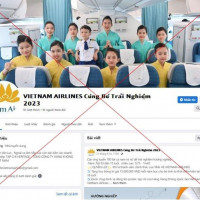 Giả mạo Chương trình ''hướng nghiệp hàng không'' của Vietnam Airlines để bán dịch vụ trại hè