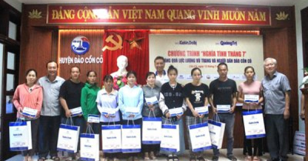 Hành trình “Nghĩa tình tháng 7” trên đảo Cồn Cỏ