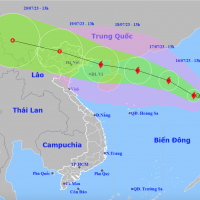 Dự báo thời tiết ngày 16/7/2023: Bão số 1 mạnh có lúc giật cấp 15, hướng về miền Bắc