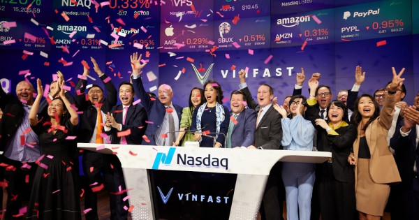 Vinfast chính thức niêm yết trên Nasdaq - Giá trị vốn hoá hơn 23 tỷ USD