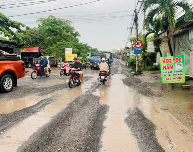 TP Biên Hòa: Con đường BOT của Sonadezi vừa "buông" thu phí đã xuống cấp trầm trọng