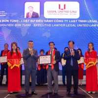 Luật sư Nguyễn Sơn Tùng - Công ty Luật Legal United Law nhận Giải thưởng Châu Á 2023