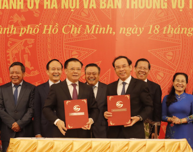 Hà Nội và TP Hồ Chí Minh ký biên bản ghi nhớ tăng cường hợp tác