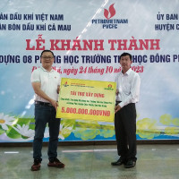 Hậu Giang: Khánh thành xây dựng 08 phòng học Trường Tiểu học Đông Phú 1