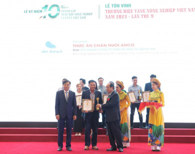 Anco tự hào được vinh danh "Thương hiệu vàng Nông nghiệp Việt Nam" Năm 2023