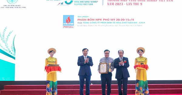 NPK Phú Mỹ: “Thương hiệu Vàng nông nghiệp Việt Nam năm 2023”