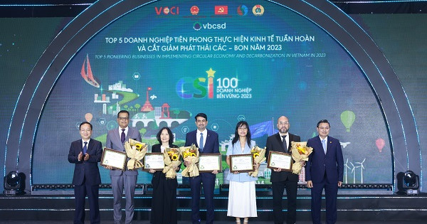 Nestlé Việt Nam dẫn đầu trong Top 100 Doanh nghiệp bền vững năm 2023