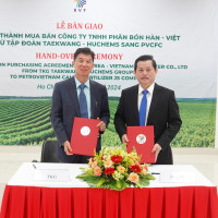Bàn giao Phân bón Hàn – Việt từ Tập đoàn Taekwang-Huchems sang Phân bón Cà Mau
