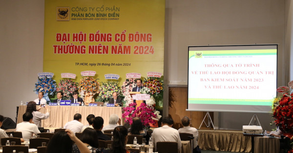 Đại hội đồng cổ đông Công ty CP Phân bón Bình Điền năm 2024: Kinh doanh hiệu quả, duy trì thu nhập ổn định cho người lao động