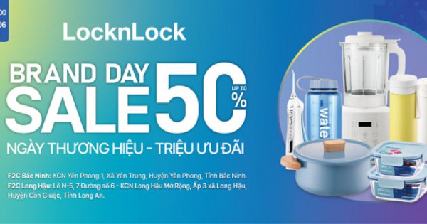 ‘Siêu sale Brand Day’ đổ bộ, LocknLock ưu đãi giảm đến 50%++