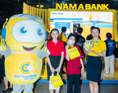 Nhiều công nghệ hiện đại của Nam Á Bank thu hút khách hàng tại ngày ''Không tiền mặt 2024''