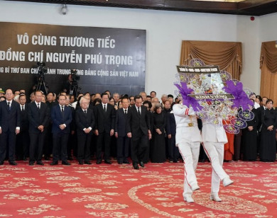Lễ viếng Tổng Bí thư Nguyễn Phú Trọng tại TP Hồ Chí Minh
