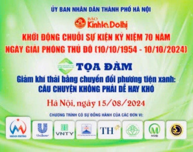 Sáng 15/8, diễn ra tọa đàm về "Giảm khí thải bằng chuyển đổi phương tiện xanh"