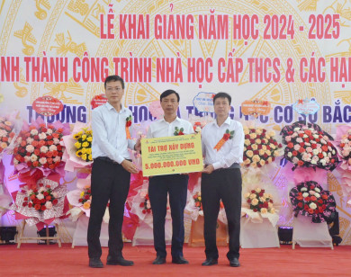 Phân Bón Cà Mau đồng hành cùng giáo dục địa phương xã Bắc Sơn