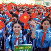 Học sinh TP Hồ Chí Minh háo hức dự Khai giảng năm học 2024-2025