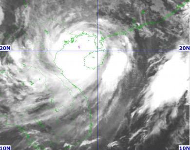 Bão số 3 đã vào Vịnh Bắc Bộ, gió mạnh cấp 11