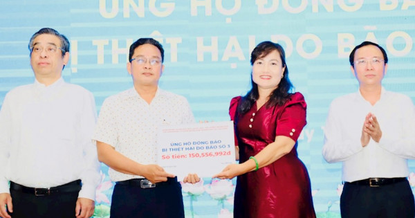 Phát động chương trình vận động ủng hộ đồng bào các tỉnh miền Bắc bị thiệt hại do bão số 3