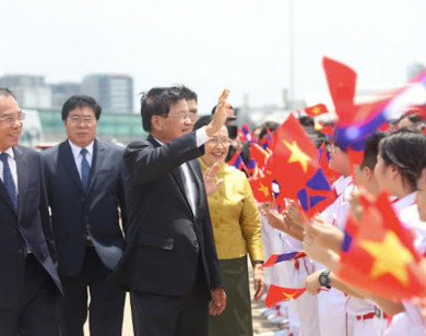 TP Hồ Chí Minh chào đón Tổng Bí thư, Chủ tịch nước Lào Thongloun Sisoulith