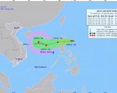 Thời tiết ngày 17/9/2024: Áp thấp nhiệt đới vào Biển Đông có thể mạnh thành bão