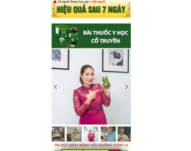 Sản phẩm An tâm đường quảng cáo gây hiểu nhầm như thuốc chữa bệnh