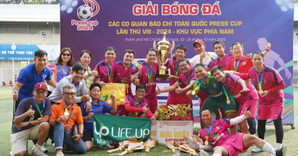 CLB Phóng viên Đời sống Xã hội vô địch Press Cup 2024 khu vực phía Nam