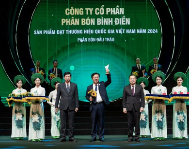 Phân bón Đầu Trâu đạt thương hiệu Quốc gia Việt Nam năm 2024