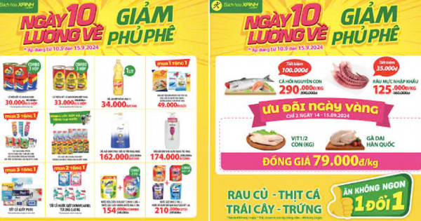 Từ 10/11 – 17/11, ngày 10 lương về, Bách hóa Xanh giảm phủ phê