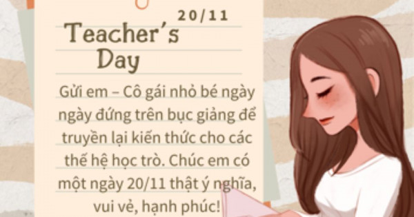 Lời chúc 20/11 ngắn gọn nhất tặng mẹ, vợ, người yêu, anh, chị, em, đồng nghiệp