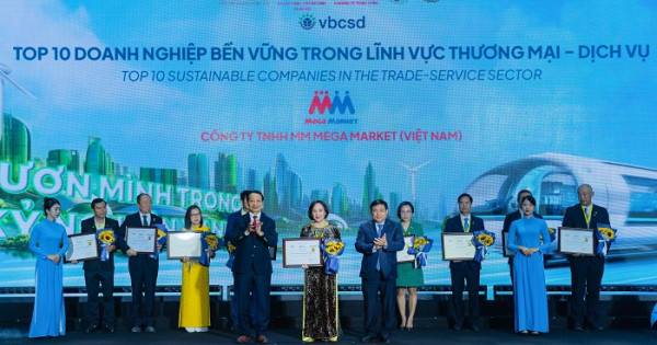 MM Mega Market được vinh danh trong Top 10 Doanh nghiệp bền vững