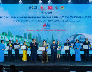 MM Mega Market được vinh danh trong Top 10 Doanh nghiệp bền vững