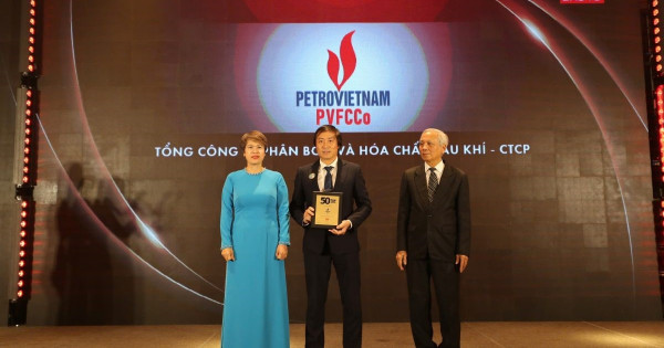 PVFCCo nhận giải thưởng Top 50 công ty kinh doanh hiệu quả nhất Việt Nam năm 2024