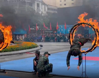 Mãn nhãn với những màn trình diễn của Bộ đội đặc công TP Hồ Chí Minh