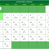 Lịch âm 28/12 chính xác nhất, lịch vạn niên ngày 28/12/2024, ngày tốt hay xấu?