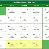 Lịch âm 4/1 chính xác nhất, lịch vạn niên ngày 4/1/2025: Việc nên và không nên làm?