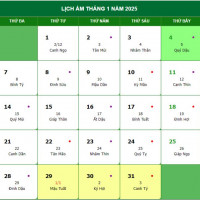 Lịch âm 5/1 chính xác nhất, lịch vạn niên ngày 5/1/2025: Việc nên và không nên làm?