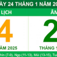 Lịch âm 24/1 chính xác nhất, lịch vạn niên ngày 24/1/2025: Việc nên và không nên làm?