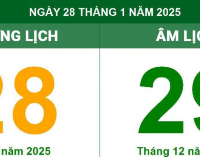 Lịch âm 28/1 chính xác nhất, lịch vạn niên ngày 28/1/2025: Việc nên và không nên làm?