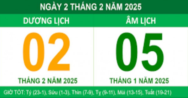 Lịch âm 2/2 chính xác nhất, lịch vạn niên ngày 2/2/2025: Việc nên và không nên làm?