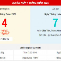 Lịch âm 4/2 chính xác nhất, lịch vạn niên ngày 4/2/2025: Việc nên và không nên làm?